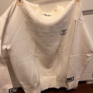 White Crew Neck Sweater